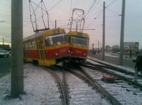 Водители маршруток - теперь в трамваях!