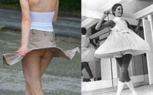 Эволюция женских юбок