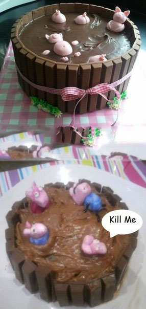 Попытался сделать торт....