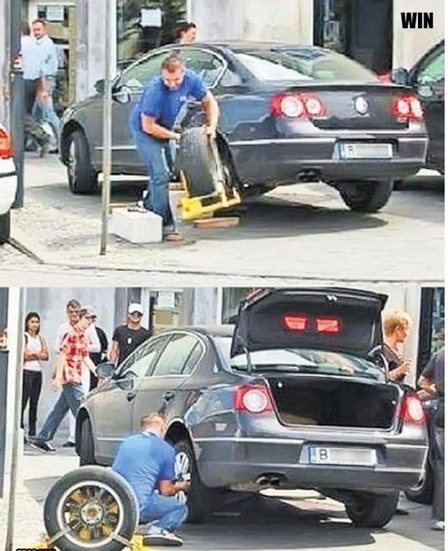 Вышел из ситуации Всегда имей с собой запаску