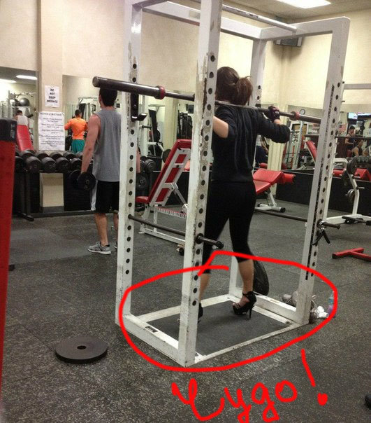 Вот такое чудо занималось сегодня в зале