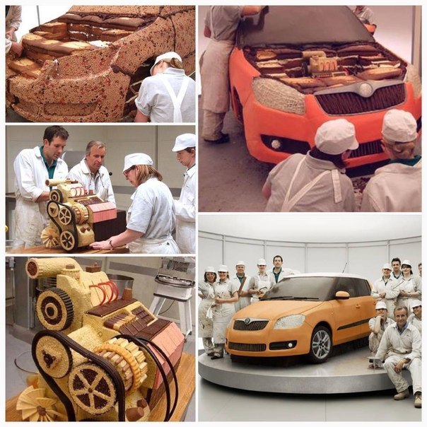 Креативный автомобильный тортик